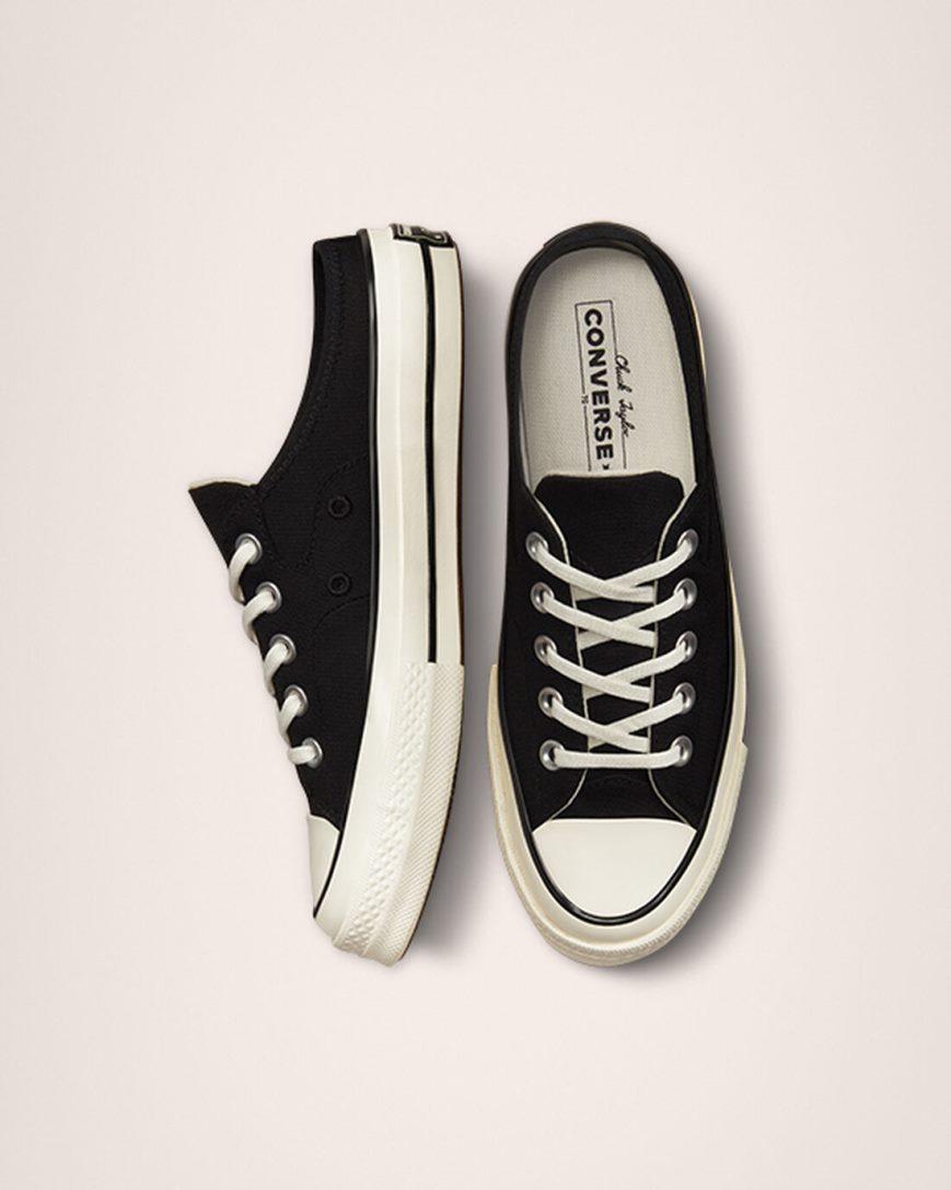 Zapatillas Bajas Converse Chuck 70 Mule Mujer Negras | PE E7L54P